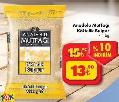 ANADOLU MUTFAĞI KÖFTELİK BULGUR